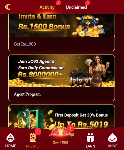 JC92 Game Bonuses