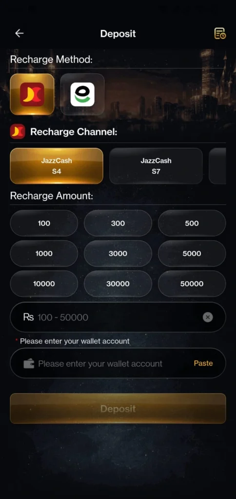 222RS Game Deposit