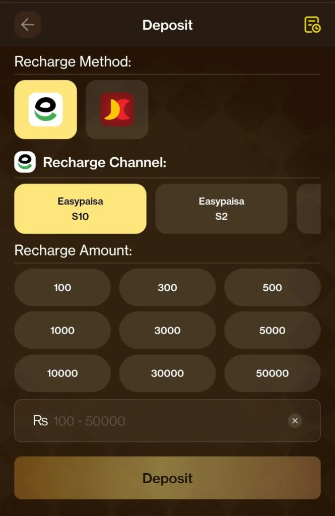 JJRS Game Deposit