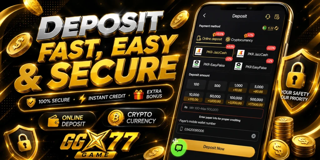 K77 Slot Game Deposit